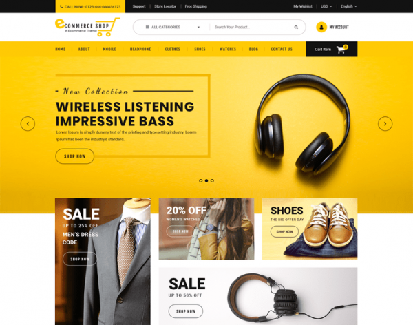 Ecommerce WordPress Theme