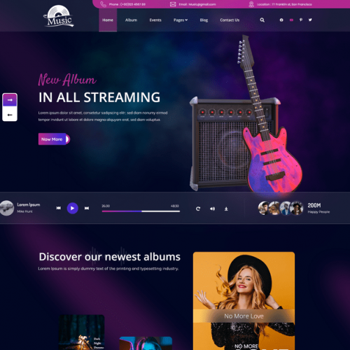 Audio Streaming WordPress Theme